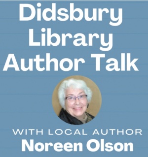 Author Talk at the Didsbury Library on May 24, 2022.